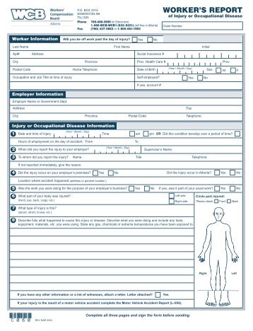 Notice of Occupational Disease and Claim for Compensation  AFGE
