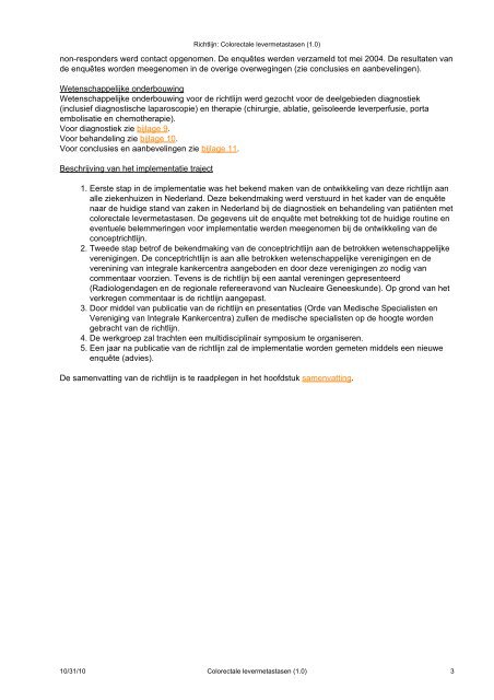 Richtlijn: Colorectale levermetastasen (1.0) - NVGIC