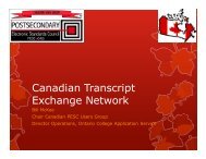 Canadian Transcript Exchange Network - PESC