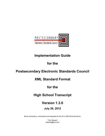 Implementation Guide - PESC