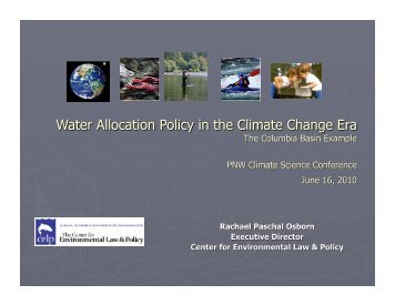 Presentation - Oregon Climate Change Research Institute