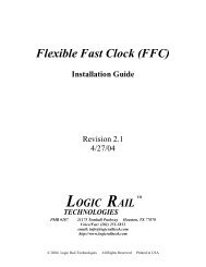 Flexible Fast Clock (FFC) Installation Guide - Logic Rail Technologies
