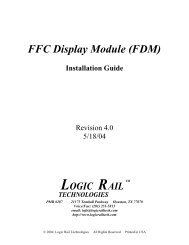 FFC Display Module (FDM) - Logic Rail Technologies