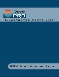 SOK II w/ Manual Lock Illustrated Parts List - ShadePro