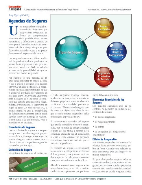 Consumidor Hispano Magazine - Abril, 2015