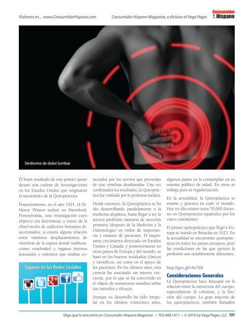 Consumidor Hispano Magazine - Abril, 2015