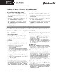 Acousti-Seal 942 Technical Data Sheet - Modern Door & Equipment ...