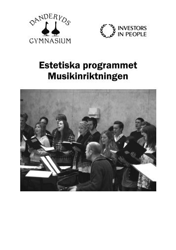 Estetiska programmet Musikinriktningen - Danderyds gymnasium