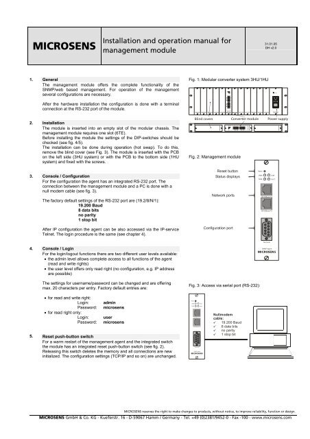 SNMP Management Module