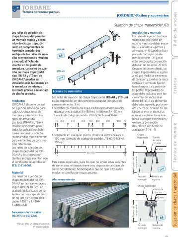 JORDAHLÂ® - J&P TÃ©cnicas de Anclaje