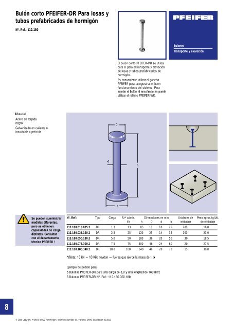 descargar ficha tÃ©cnica - J&P TÃ©cnicas de Anclaje