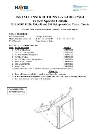 Installation Instructions (PDF) - Lighting Solutions