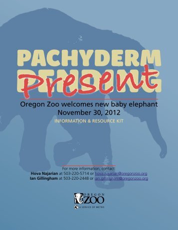 Elephant baby media kit - Oregon Zoo