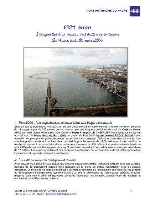 Port Autonome du Havre - Le Havre DÃ©veloppement