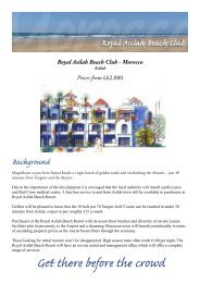 Royal Asilah Beach Club - Morocco Property