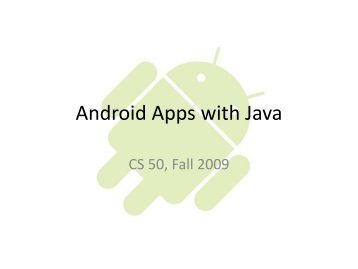 Android Apps with Java - Index of