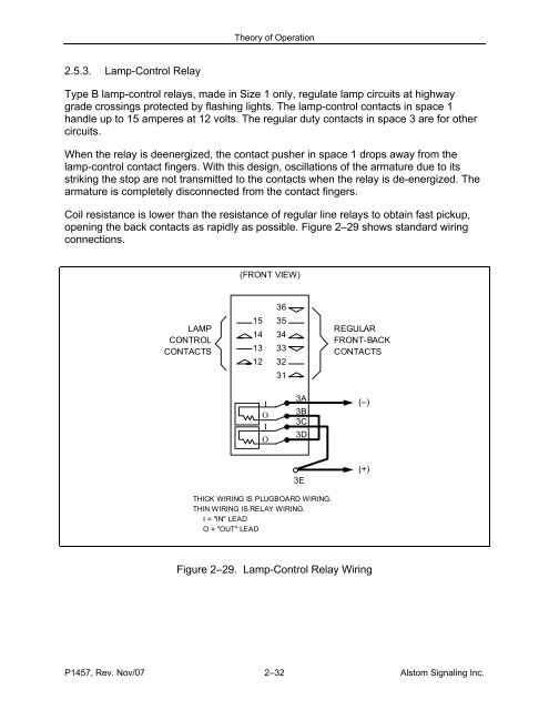 Type B Vital Relays - Alstom