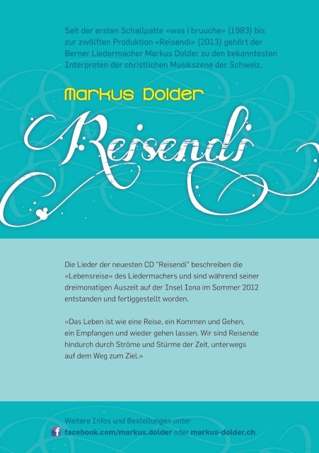 Herzliche Einladung zur - Markus Dolder