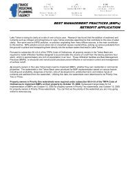 BMP Retrofit Application - Tahoe Regional Planning Agency â TRPA