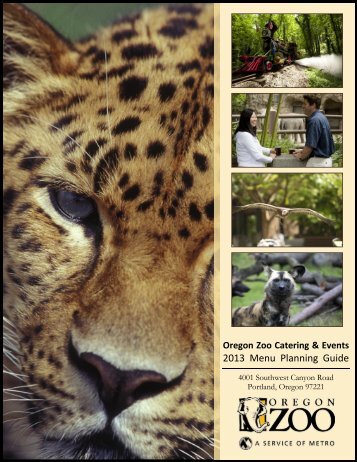 Buffet Luncheon Menus - Oregon Zoo