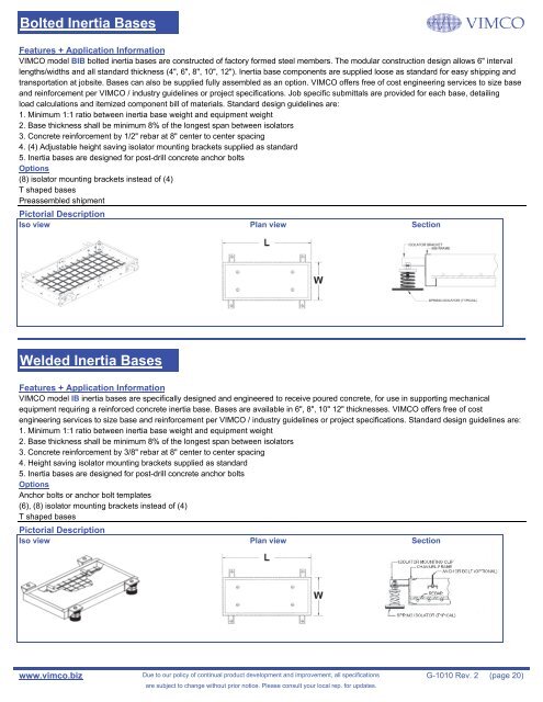 G-1010 - Vibration Management Corporation