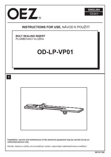 Plombierungseinlage - OD-LP-VP01