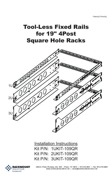 Tool-less Rack Rails - RackSolutions