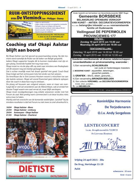 Editie Aalst 15 april 2015