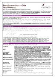 Policies bought on or after the 1st August 2013 - The A & A Group Ltd