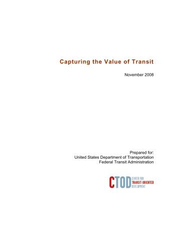 Capturing the Value of Transit - Reconnecting America