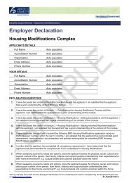 Employer Declaration - Disability Funding Information