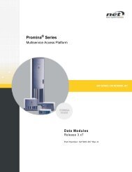 Data Modules - Network Equipment Technologies, Inc.