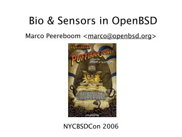 Bio & Sensors in OpenBSD