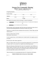 GROUP Volunteer Application Form.pdf - Oregon Zoo