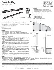 Installation Instructions - Deck Builder Outlet.com Parts Store