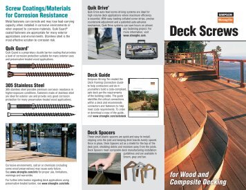 PDF Brochure - Deck Builder Outlet.com Parts Store