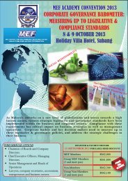 MEF Academy Convention - Malaysian International Chamber of ...