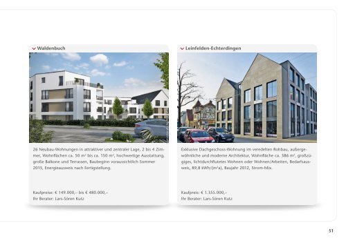 IMMOBILIENMARKTBERICHT 2015 - Stuttgart, Esslingen, Sindelfingen/Böblingen, Waiblingen