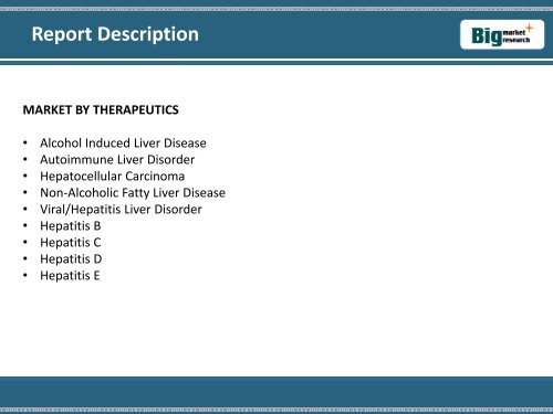 Global Liver Diseases Therapeutics Market Forecast, Segmentation 2020