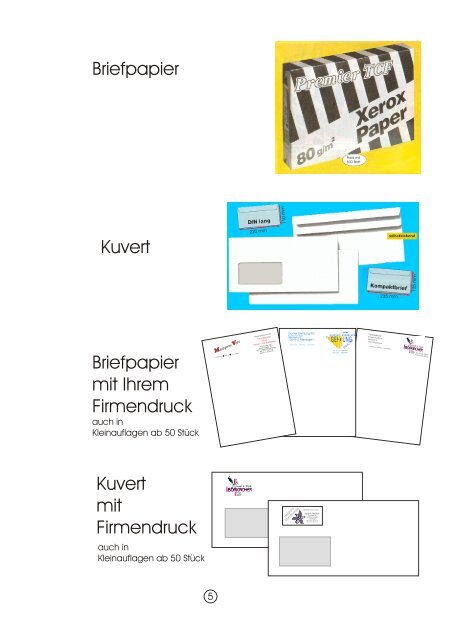 Briefpapier Kuvert Briefpapier mit Ihrem Firmendruck Kuvert mit Firmendruck