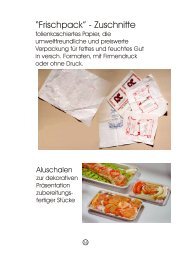 “Frischpack” - Zuschnitte