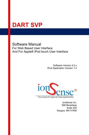 Software Manual - IonSense