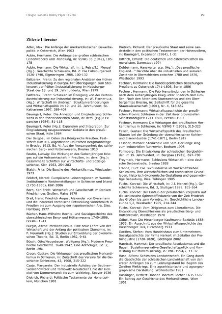 Cologne Economic History Paper 01-2007 - Seminar fÃ¼r Wirtschafts ...