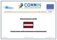 National Glossary LATVIA Central Latvian spatial ... - COMMIN