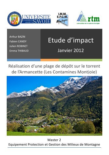 Etude d’impact