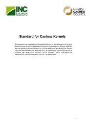 Standard for Cashew Kernels - African Cashew Alliance
