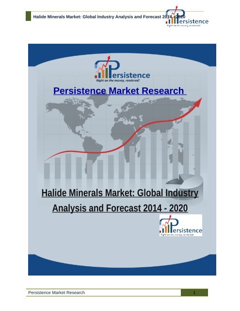 Halide Minerals Market: Global Industry Analysis and Forecast 2014 - 2020