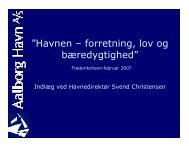 Havnen â forretning, lov og bÃ¦redygtighedâ - Danske Havne