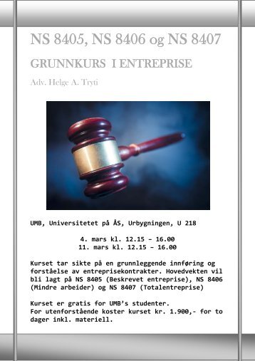 INVITASJON og PROGRAM - UMB