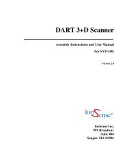 DART 3+D Scanner Assembly Instructions and User ... - IonSense